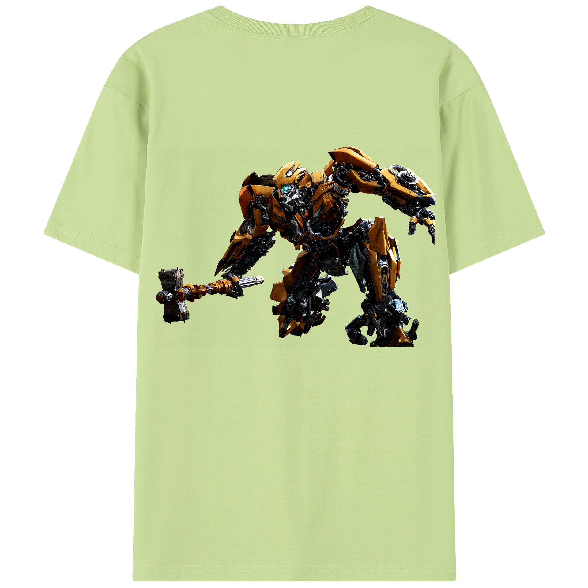 （画像用） Transformers トランスフォーマー 綿100％半袖Tシャツ（背面プリント）